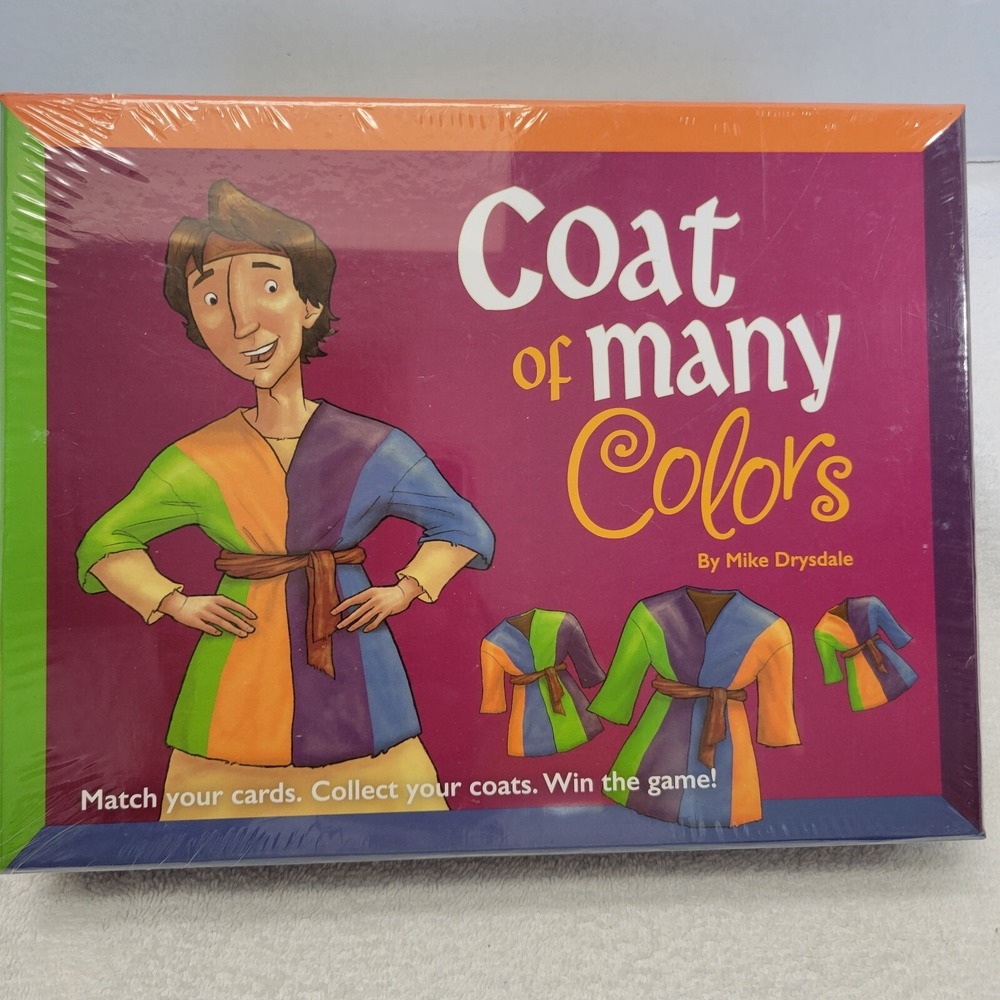 NIB Coat of Many Colors Game  Cedar Fort 2015 Christian Board Game Age 5+ Family